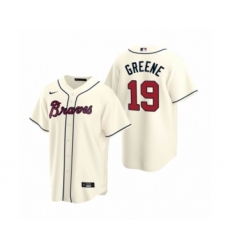 Women Atlanta Braves #19 Shane Greene Nike Cream 2020 Replica Alternate Jersey