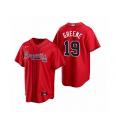 Youth Atlanta Braves #19 Shane Greene Nike Red 2020 Replica Alternate Jersey