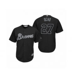 Women Atlanta Braves #27 Austin Riley Ocho Black 2019 Players' Weekend Replica Jersey