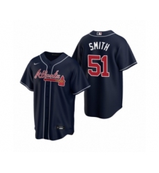 Men's Atlanta Braves #51 Will Smith Nike Navy 2020 Replica Alternate Jersey