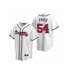 Women Atlanta Braves #54 Max Fried Nike White 2020 Replica Home Jersey