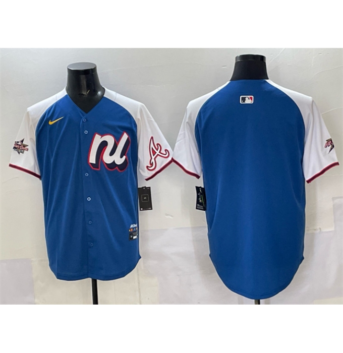 Men's National League Atlanta Braves Blank Blue Alternate 2025 All-Star Edition Limited Stitched Baseball Jersey
