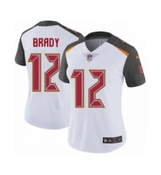 Women's Tampa Bay Buccaneers #12 Tom Brady White Vapor Untouchable Limited Player Football Jersey