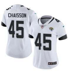 Women's Jacksonville Jaguars #45 K'Lavon Chaisson White Stitched NFL Vapor Untouchable Limited Jersey