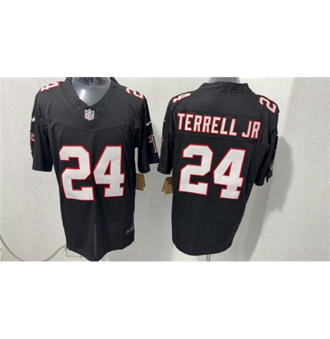 Men's Atlanta Falcons #24 A.J. Terrell jr Black F.U.S.E. Vapor Untouchable Limited Football Stitched Jersey
