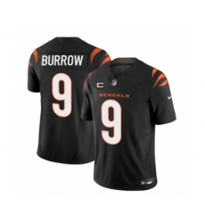 Men's Nike Cincinnati Bengals #9 Joe Burrow Black 2023 F.U.S.E. 4-Star C Vapor Untouchable Limited Football Stitched Jersey