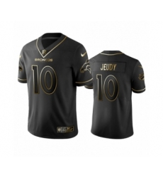 Denver Broncos #10 Jerry Jeudy Black Golden Edition Vapor Limited Jersey