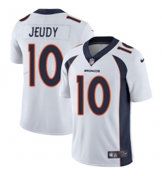 Youth Denver Broncos #10 Jerry Jeudy White Stitched Vapor Untouchable Limited Jersey