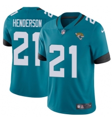 Youth Jacksonville Jaguars #21 C.J. Henderson Teal Green Alternate Stitched Vapor Untouchable Limited Jersey