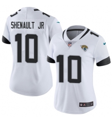 Women's Jacksonville Jaguars #10 Laviska Shenault Jr. White Stitched Vapor Untouchable Limited Jersey