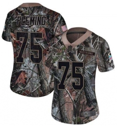 Women's New York Giants #75 Cameron Fleming Camo Stitched Limited Rush Realtree Jersey