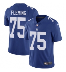 Youth New York Giants #75 Cameron Fleming Royal Blue Team Color Stitched Vapor Untouchable Limited Jersey