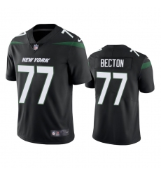 Men's New York Jets #77 Mekhi Becton Black 2020 NFL Draft Vapor Limited Jersey
