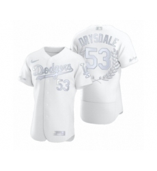Men's Don Drysdale #53 Los Angeles Dodgers White Awards Collection Retirement Jersey