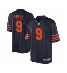 Women's Chicago Bears #9 Nick Foles Navy Blue Game Team Color Jersey
