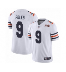 Women's Chicago Bears #9 Nick Foles White Alternate Classic 100th Season Limited Jersey