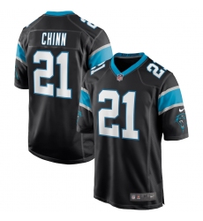 Men's Carolina Panthers #21 Jeremy Chinn Nike Black Game Jersey