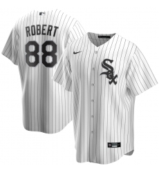 Men's Chicago White Sox #88 Luis Robert Nike White Home 2020 Replica Player Jersey