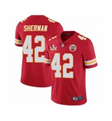 Youth Kansas City Chiefs #42 Anthony Sherman Red 2021 Super Bowl LV Jersey