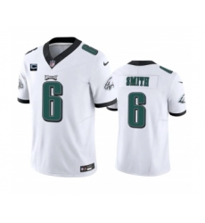 Men's Nike Philadelphia Eagles #6 DeVonta Smith White 2023 F.U.S.E. 1-Star C Vapor Vapor Untouchable Limited Football Stitched Jersey