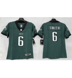 Women's Philadelphia Eagles #6 DeVonta Smith Green New Vapor Untouchable Limited Football Stitched Jersey(Run Small)