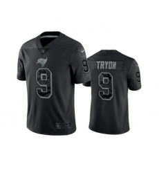 Men's Tampa Bay Buccaneers #9 Joe Tryon Black Reflective Limited Stitched Jersey