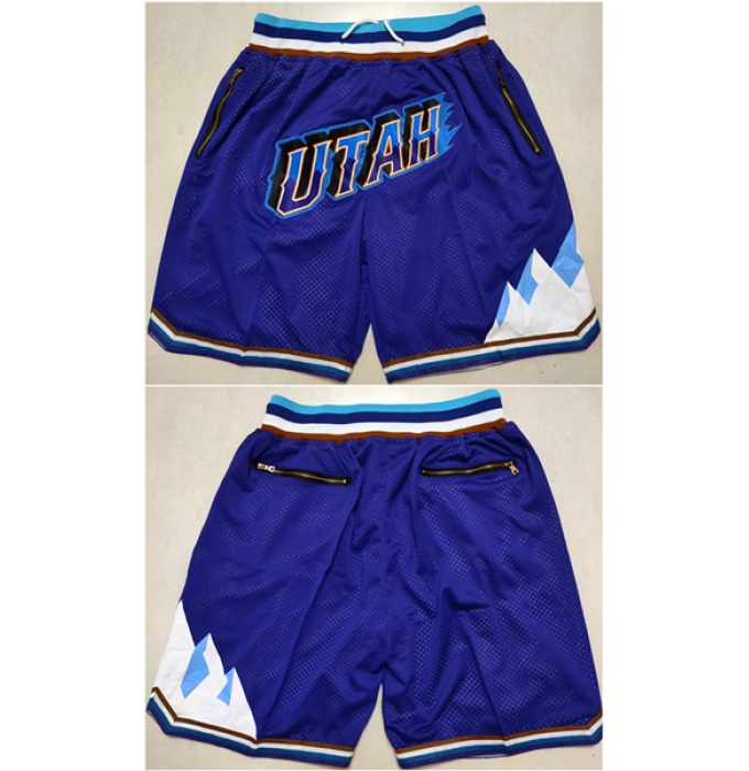 Men's Utah Jazz Purple Shorts (Run Small)