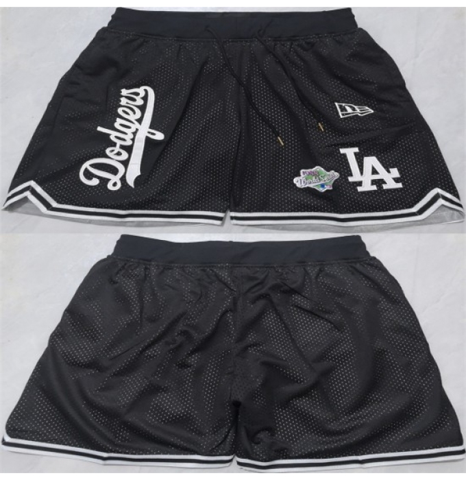 Men's Los Angeles Dodgers Black Shorts (Run Small)