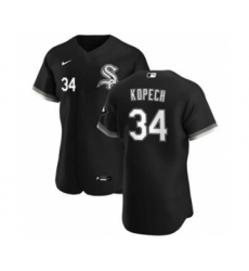 Men's Chicago White Sox #34 Michael Kopech Black Alternate 2020 Authentic Player Baseball Jersey