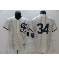 Men's Chicago White Sox #34 Michael Kopech Cream Elite 2021 Field of Dreams Jersey