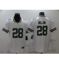 Men's Green Bay Packers #28 AJ Dillon White Team Color Vapor Untouchable Limited Jersey