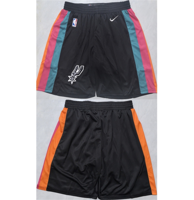 Men's San Antonio Spurs Black Shorts (Run Small)