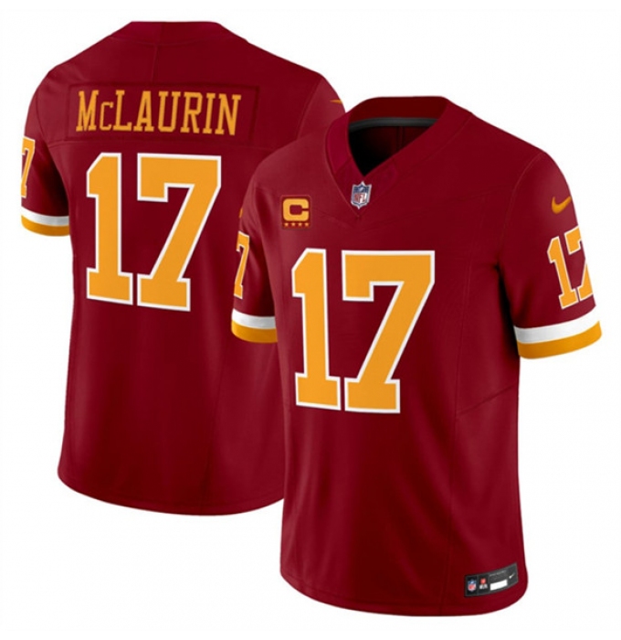Men's Washington Commanders #17 Terry McLaurin Burgundy 2025 F.U.S.E. 4-Star C Throwback Limited Football Stitched Jersey
