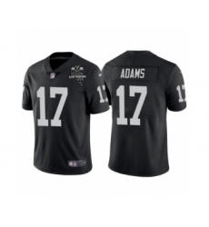 Men's Las Vegas Raiders #17 Davante Adams Black With 2020 Inaugural Season Patch Vapor Limited Stitched Jersey