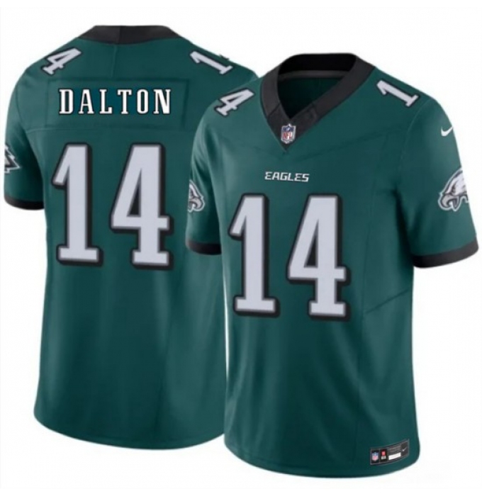 Men's Philadelphia Eagles #14 Andy Dalton Green 2026 F.U.S.E. Vapor Untouchable Limited Stitched Football Jersey