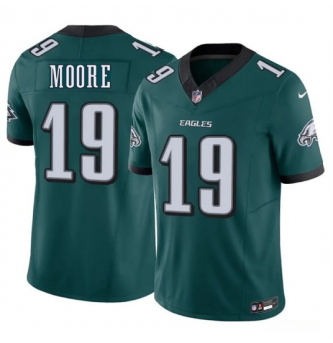 Men's Philadelphia Eagles #19 Elijah Moore Green 2026 F.U.S.E. Vapor Untouchable Limited Football Stitched Jersey