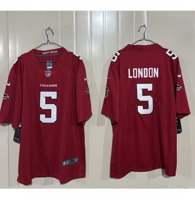 Youth Atlanta Falcons #5 Drake London Red 2026 New Vapor Untouchable Limited Stitched Football Jersey
