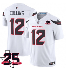 Men's Houston Texans #12 Nico Collins White 2026 F.U.S.E. With 25th Anniversary Limited Football Stitched Jersey