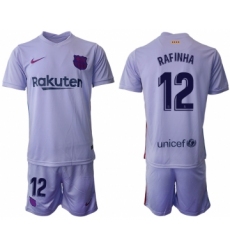 Men 2021-2022 Club Barcelona away purple 12 Soccer Jersey