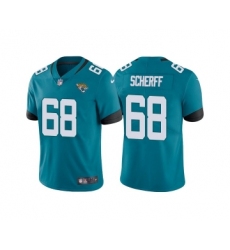 Men's Jacksonville Jaguars #68 Brandon Scherff Teal Vapor Untouchable Limited Stitched Jersey