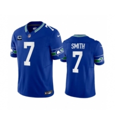 Men's Nike Seattle Seahawks #7 Geno Smith Royal 2023 F.U.S.E. 1-Star C Vapor Vapor Untouchable Limited Football Stitched Jersey