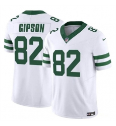 Men's New York Jets #82 Xavier Gipson 2023 F.U.S.E. White Throwback Vapor Untouchable Limited Football Stitched Jersey