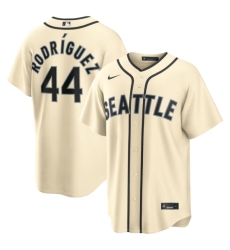 Men's Seattle Mariners #44 Julio Rodríguez Alternate Cream Jersey