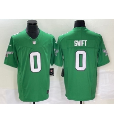 Men's Nike Philadelphia Eagles #0 D'Andre Swift Green 2023 F.U.S.E. Vapor Untouchable C Stitched Football Jersey
