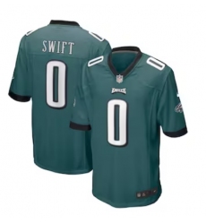 Men's Philadelphia Eagles #0 D'Andre Swift Nike Midnight Green Limited Player Jersey