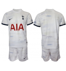 Men's Tottenham Hotspur Blank 2023-24 White Home Soccer Jersey