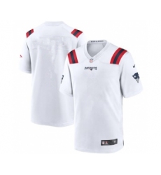 Men's Nike New England Patriots White Blank Limited Stitched Jersey
