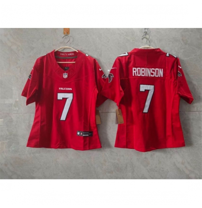 Youth Atlanta Falcons #7 Bijan Robinson Red 2026 New F.U.S.E. Stitched Jersey