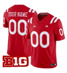 Men's Nebraska Cornhuskers ACTIVE PLAYER Custom Scarlet 2026 F.U.S.E. Vapor Limited Stitched Football Jersey