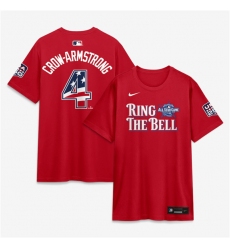 Men's National League #4 Pete Crow-Armstrong Red 2026 All-Star Game Name & Number T-Shirt